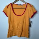 Energie 🎀 NWT Vintage  Ringer T Shirt 100% Cotton Size L LARGE Photo 0