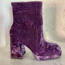 Gianni Bini New!  So-Retro Velvet Platform Block Heel Booties Sz 7.5 Photo 2