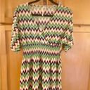 Cristinalove Chevron Print Multi Color Dress Size M Photo 4