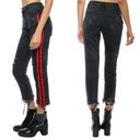 Brooklyn Karma  Distressed Red Racing Stripe Jeans Photo 1