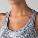 Lululemon Cool Racerback II Luon Spray Jacquard White Black | SZ 6 Photo 6