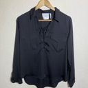 L'Academie L’Academie Black 100% Polyester Long Sleeve Lace Blouse (‎ S ) Photo 1