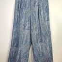 Target Fe Noel x  Linen Blend Blue White Tropical Wide Legs Pants womens 1X new Photo 0