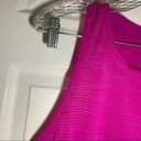 Avia  Pink Striped Semi-Sheer Sleeveless Tank XL Photo 3