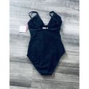 Vanilla Beach Vanilla/Beach Black Bow One-Piece Swimsuit XS NWT Photo 2