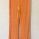 Princess Polly NWT  True Heart Slinky Knit Ruched Flare Pants in Orange Size 6 Photo 4