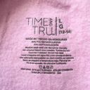 Time And Tru 🔃 Pink Crew Neck Long Sleeve Sweater Photo 2