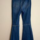 Free People Just Float On Women’s Dark Acid Washed Wide Leg Denim Jeans Photo 3