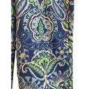 J. McLaughlin  Slim Leg Pant Jeans‎ Women Size 2 Blue Green Preppy Paisley Ankle Photo 5