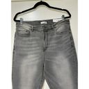 Loft  The High Waist Kick Crop Gray Jeans Frayed Hem Plus Size 14 32 New w/ Tags Photo 1