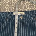 Reformation MacGraw Flare Jeans in Mesa Stripe Raw Hem Size 30 Photo 9