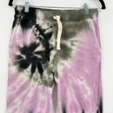 Electric & Rose Tie Dye Jogger Sweat Pants Drawstring Pockets Purple Green Small Photo 3