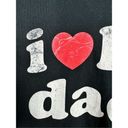 Danny Duncan  Women's Size Large "I Heart Hot Dads" Crop Graphic T-Shirt Black Sh Photo 2