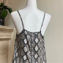 See You Monday  Snake Print Animal Print Women Size L Polyester Satin Slip Dress Photo 6