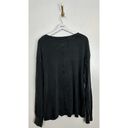 Free People  Fade Into You Knit Top in Washed Black Size X-Large Photo 8