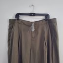 Lane Bryant  Women's Green Crop Wide Leg Pleated Pants 18/20 Photo 2