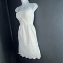 Xhilaration ivory White Eyelet Strapless Mini Sundress Dress Womens Large Photo 3