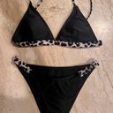 SheIn Black Cheetah Print Bikini Photo 1