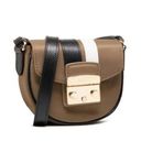 Furla  Metropolis Micro Crossbody Bag in Fango Nero Talco -Tan Photo 10