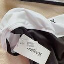 Hurley  2 pieces swimsuit bikini 👙 black white stretchy removable pads NWT Photo 3