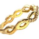 infinity 10k Yellow Gold & Genuine Diamond Eternity  Band Ring TESTED Size 6 Photo 3