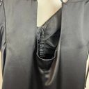 Jason Wu NWOT  Ruched Midi Black Satin Slip Dress Photo 6