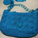 Kurt Geiger  Crochet Crossbody Bag Emerald Green Photo 8