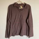 Woolrich  | Brown Stripe Retro Long Sleeve Polo Outdoor Hiking Shirt | Size 2XL Photo 0