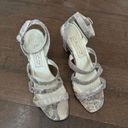 Vintage Havana Vintage calico leather snakeskin pattern strappy block heel sandal shoe Photo 0