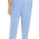 Lafayette 148  Ellis Pleated Finesse Crepe Ankle Pants Fresh Blue Cuffed NWT 16 Photo 0