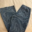 Hollister Size XL Blue Marble Zebra Print Ultra High Rise Flare Leg Jeans Photo 3