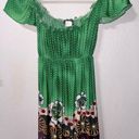 Daytrip Y2K  Green Flutter Sleeve Top Size Medium Photo 0