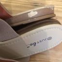 Just Be  Two Strap Sandals Two Toned Tan White Slip on Sandals Women's Size 10 Photo 5