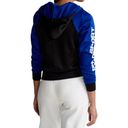 Polo  RALPH LAUREN 1967 Colorblock Full Zip Hoodie Small Women Black Blue NWT Photo 2