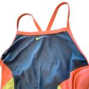 Nike Women’s  Color Surge gray coral cross back one piece swimsuit size 8 Photo 1