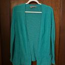 360 Cashmere  Teal Open Front Cashmere Cardigan Sweater Size S Photo 1