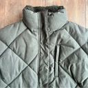 Universal Threads Universal Thread Full Zip Utility Quilted Water Resistant Puffer Green Coat Photo 3