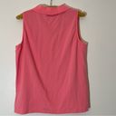 J.Crew Women’s  Pink Collared 4 Button Sleeevless Golf Style Tank Top Size Small Photo 3