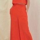 FORE Sammy Set orange wide leg palazzo pants and crop top size medium Photo 0