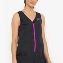 Nike Women’s Sportswear Icon Clash Romper Black Pink Zipper / Size S Photo 6