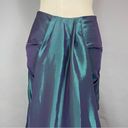 Jovani  Skirt Iridescent Green Purple Train Women‎ Mermaid Shimmer 10 Prom Formal Photo 9