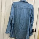 Cavalini Chambray Denim Button Down Top NWT Photo 2