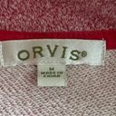 Orvis  Sweatshirt Red With Plaid Patches Size Small Photo 3