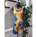 Daisy  Women's Multicolor Polyester Scoop Neck Sleeveless Casual Romper Size L Photo 8