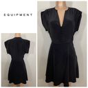 Equipment New.  black silk fit and flair dress. Small. Retails $398 Photo 15