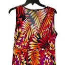 Elementz  Tropical Palm Print Colorful Maxi Dress Surplice V-Neck Women Medium Photo 1