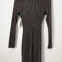 The Row 𝅺NWT A Metallic Sheath Dress Black X-Small Photo 4