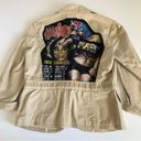 Katy Perry Via Penny Lane Reworked Apparel |  Graphic Khaki Blazer Jacket Size 6 Photo 9