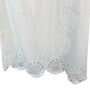 Hill House  White The Mila Dress One shoulder Eyelet Dress Small Photo 7