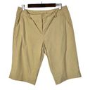 New York & Co. Stretch Khaki Bermuda Shorts 12 Photo 0